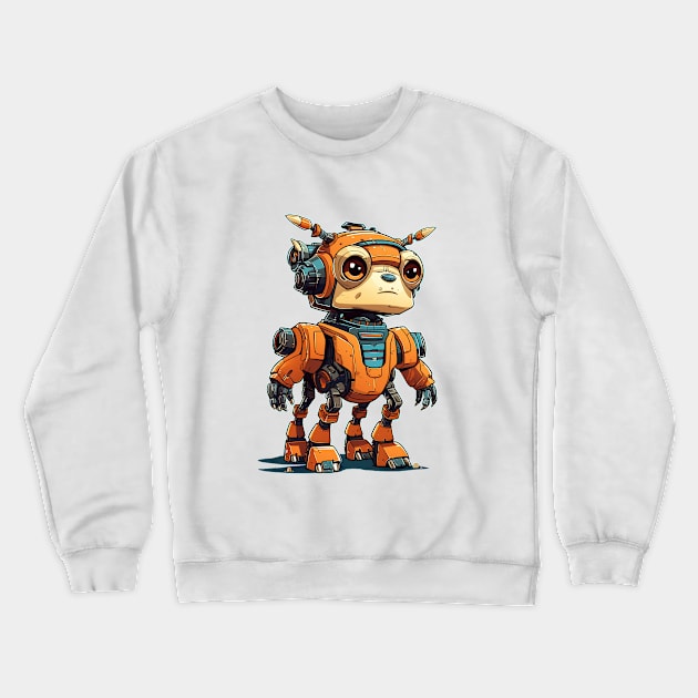 Cartoon beetle robot Crewneck Sweatshirt by AndreKENO